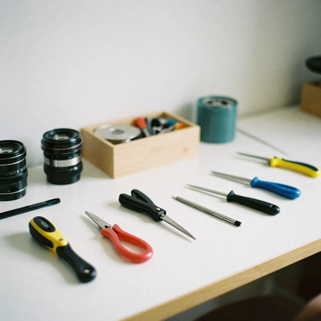Curved cutting technique with craft knife