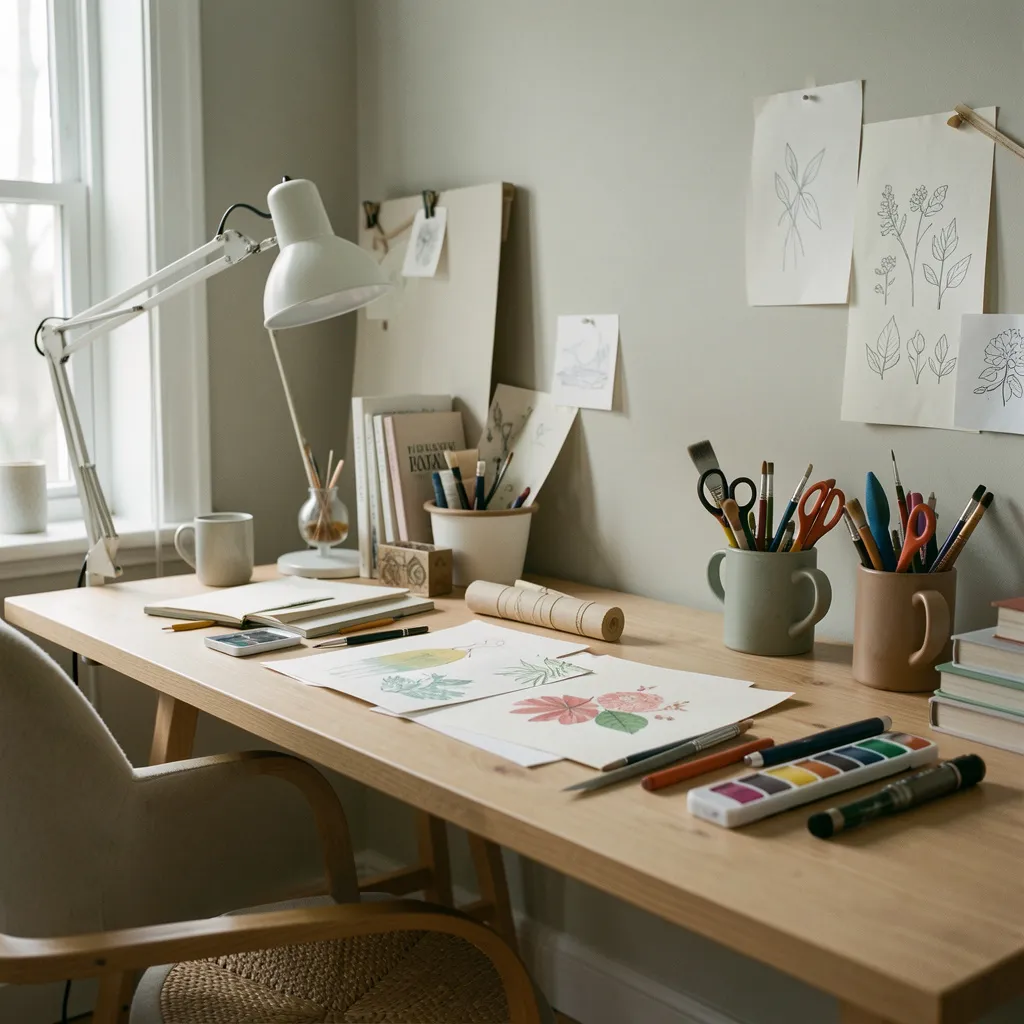 Monochromatic paper craft project