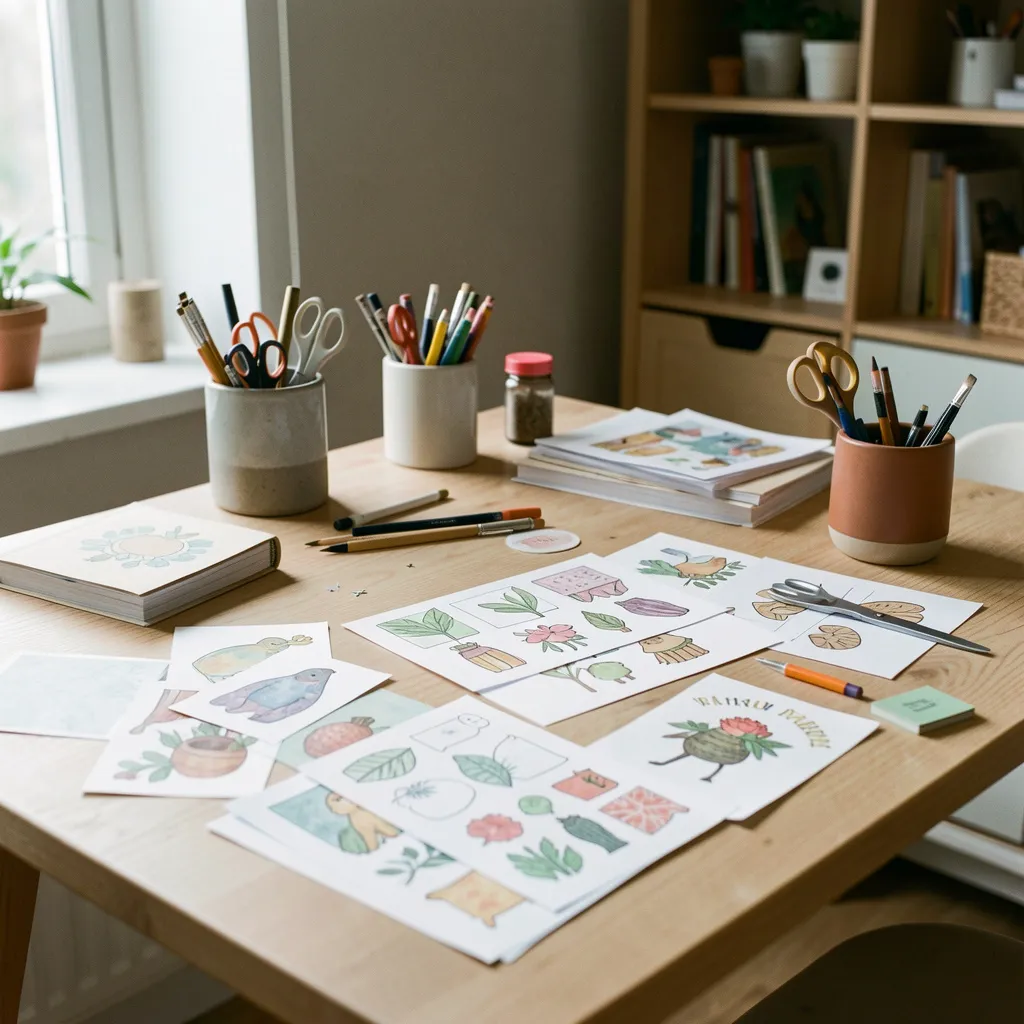 Minimalist paper design with clean lines